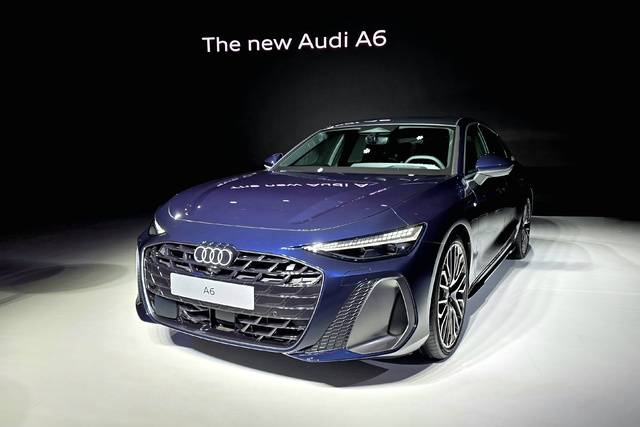 더 뉴 아우디 A6 전면. 김상욱 기자.