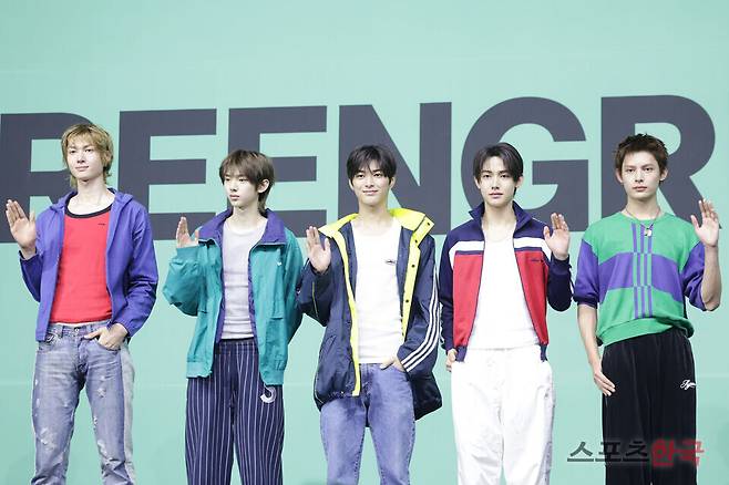 미니 2집 'GREENGREEN' 발매 기념 미디어 쇼케이스에 참석한 그룹 코르티스(CORTIS/마틴, 주훈, 건호, 현, 제임스) 2026.4.20 ⓒ이혜영 기자 lhy@hankooki.com