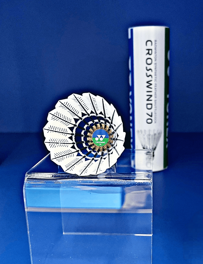 대만 모닝컵에서 공식 사용구로 채택된 요넥스 합성 셔틀콕 크로스윈드 70. 요넥스 홈페이지