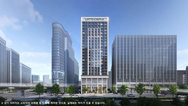 서울 중구 '정동 롯데캐슬 136' 투시도. 롯데건설
