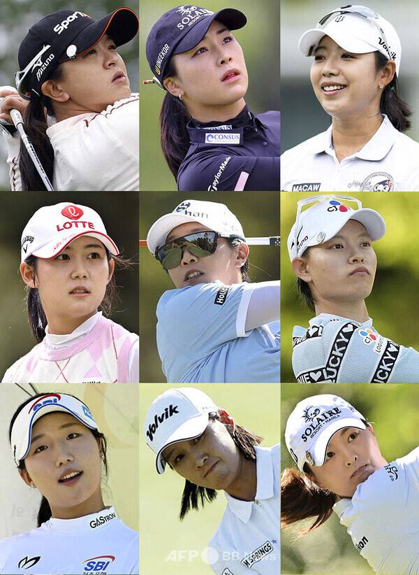 김효주, 최혜진, 전인지, 이정은6 프로와 함께 2026년 미국여자프로골프(LPGA) 투어 JM이글 LA 챔피언십에 출전한 김세영, 윤이나, 이미향, 황유민, 임진희, 박금강, 이동은, 최운정, 고진영 프로가 우승에 도전한다. 사진제공=ⓒAFPBBNews = News1 (사진을 무단으로 사용하지 마십시오.)