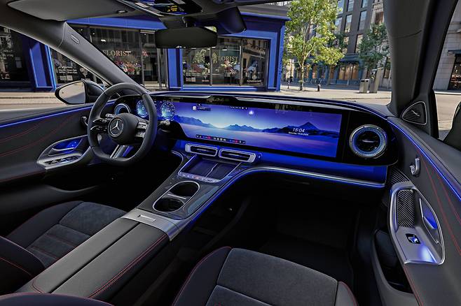 The interior of the all-new electric C-Class [MERCEDES-BENZ]
