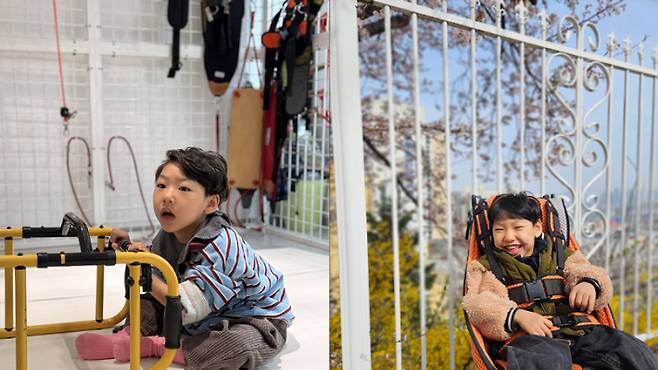 분열뇌증을 겪고 있는 시하의 모습. 백혜진씨 제공