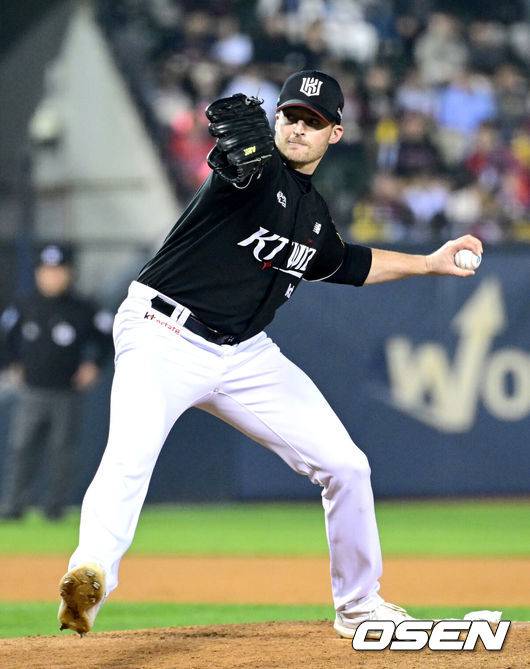 KT 위즈 시절 웨스 벤자민. /OSEN DB