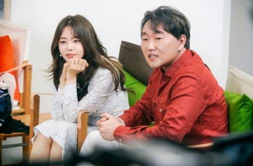 서유리(왼쪽)와 최병길 PD. JTBC