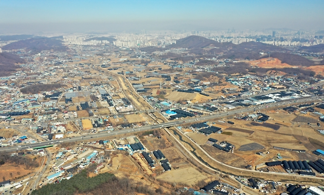 ▲&nbsp;광명시 학온동과 시흥시 과림동 일대./인천일보 DB