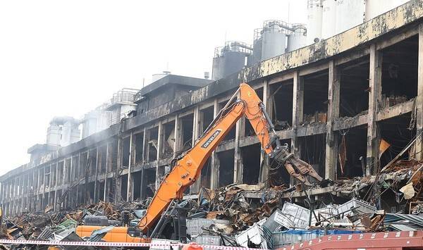 금호타이어 광주공장 화재 사고 현장 [출처=연합 ]