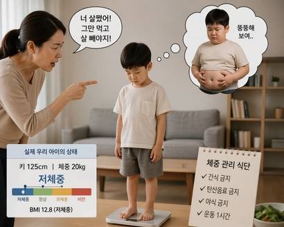 주변 환경과 부모의 인식이 바뀌지 않는다면 비만에 대한 걱정은 공허한 외침이 될 수 있다는 진단이 지배적이다. 사진=생성형AI