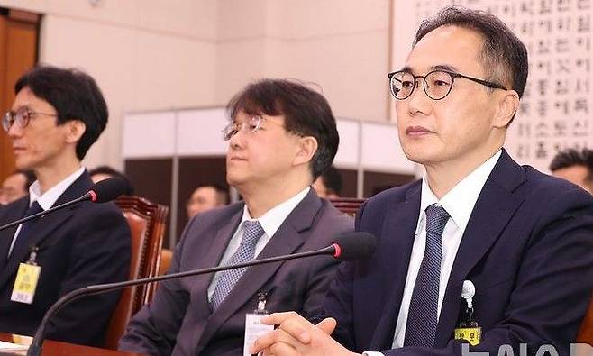 이원석 전 검찰총장이 지난 16일 국회 국조특위에 출석해 답변하고 있다. 뉴시스