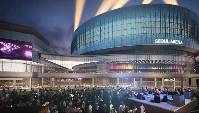내년 상반기 개관하는 서울 도봉구 ‘서울아레나’의 조감도. 서울시 제공
