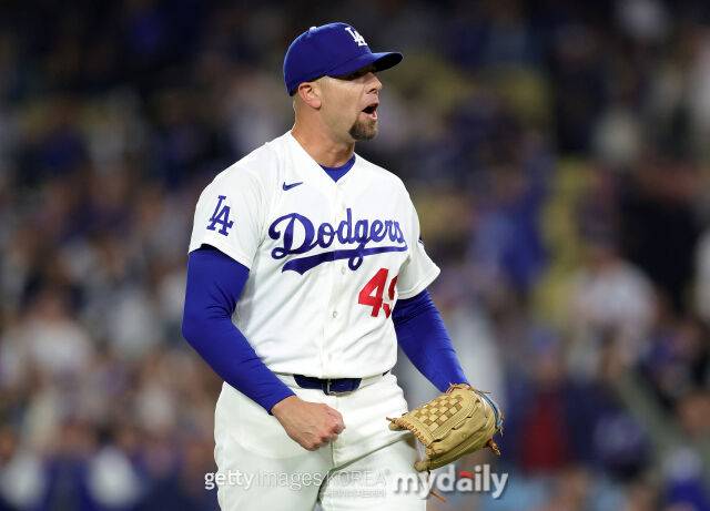 LA 다저스 블레이크 트레이넨이 포효하고 있다./게티이미지코리아