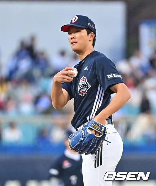 [OSEN=대구, 이석우 기자] 두산 베어스 최민석 100 2026.04.02 / foto0307@osen.co.kr