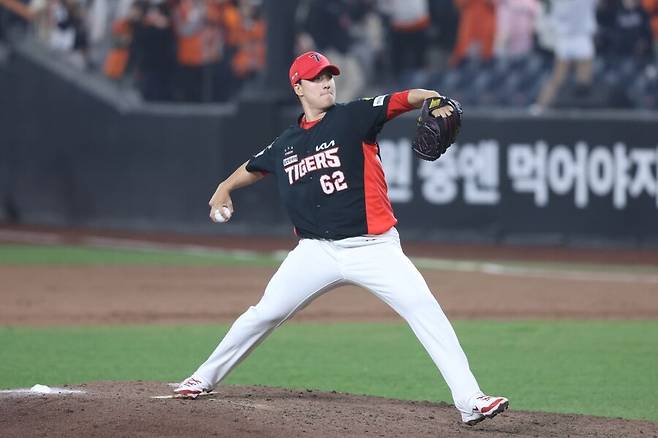 ▲ 시즌 초반 고전하고 있는 정해영은 올 시즌 평균자책점이 16.88까지 치솟은 끝에 2군에서 조정 기간을 거치고 있다 ⓒKIA타이거즈