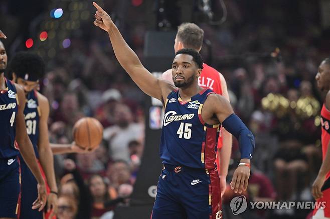 클리블랜드의 도너번 미첼 [David Dermer-Imagn Images/로이터=연합뉴스]