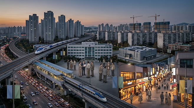 더불어민주당 고양특례시장 경선 과정에서 나온 고양시 현안들 종합 이미지. 사진=Nana Banana 2