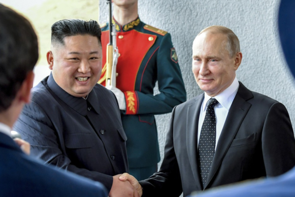 2019년 블라디보스토크 회담 당시 북러정상. 연합뉴스