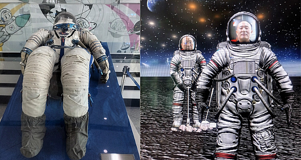 한국 최초 우주인 이소연 박사가 실제 착용했던 우주복, 우주과학관내에 있는 우주비행사 체험.<무등일보>