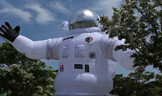 대형 우주인 애드벌룬.<고흥군 제공>