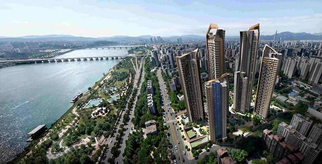 서울 서초구 '래미안 일루체라' 조감도. 삼성물산