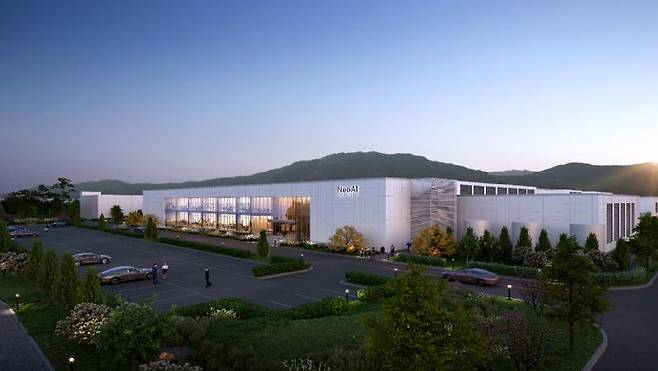 경북 포항에 구축 예정인 글로벌 AI 데이터센터 조감도. 뉴시스