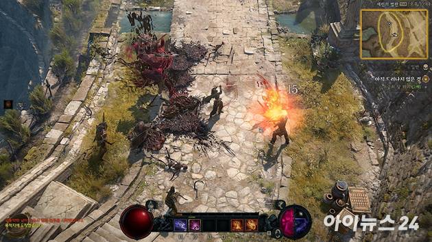 블리자드 '디아블로4: 증오의 군주' 게임 플레이 화면 [사진=박정민 기자]