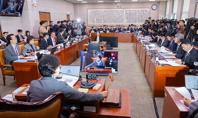 2025년도 국회 법제사법위원회 국정감사의 한 장면. 연합뉴스
