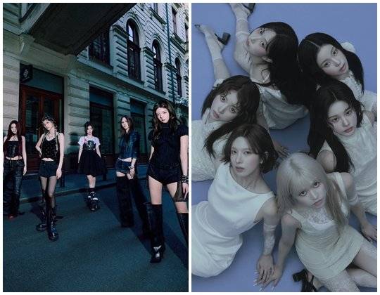 ‘걸그룹 명가’ JYP는 있지(왼쪽)와 엔믹스를 총동원한 ‘쌍끌이 공세’에 나선다. 사진제공|JYP엔터테인먼트