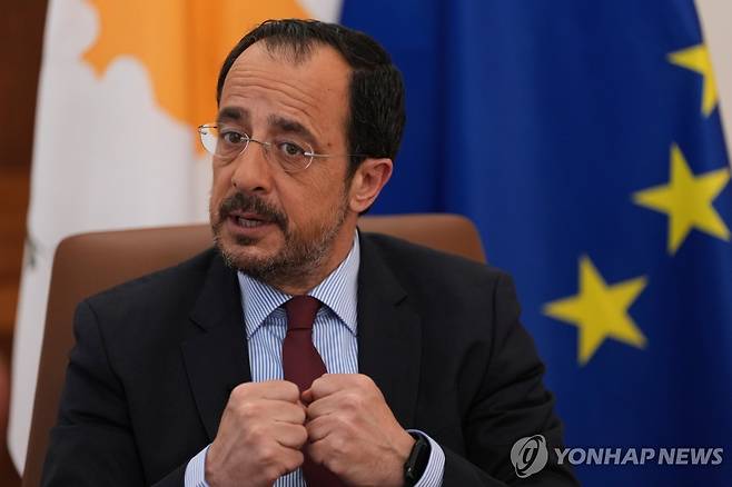 니코스 크리스토둘리데스 키프로스 대통령 [AP 연합뉴스 자료사진. 재배포 및 DB 금지]