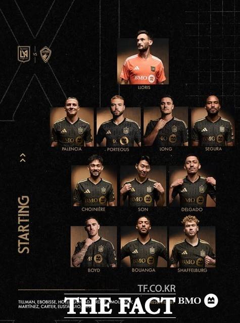 23일 콜로라도 라피즈와 홈 경기에 나선 LAFC의 선발 멤버./LAFC