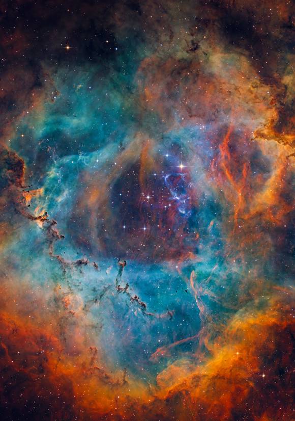 대상을 받은 '장미의 심장, 황금빛 물결의 파동(김슬우)'. [사진=천문연]