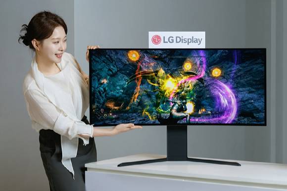 LG디스플레이 모니터용 OLED 패널 제품. [사진=LG디스플레이]
