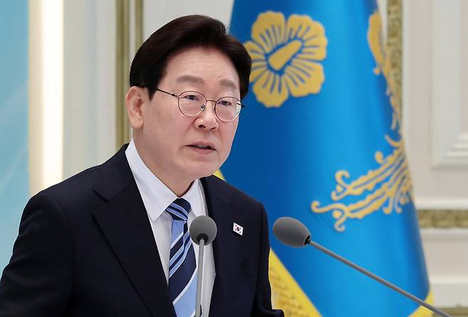 이재명 대통령이 17일 청와대 영빈관에서 열린 공공기관 및 유관기관 업무보고에서 발언하고 있다. / 사진=연합뉴스
