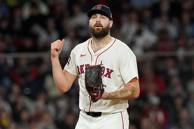 [보스턴=AP/뉴시스] 메이저리그(MLB) 보스턴 레드삭스의 루카스 지올리토. 2025.09.18