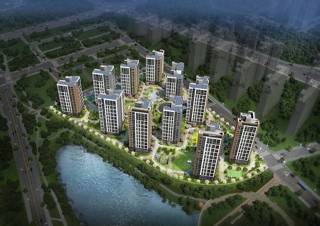 광주 남구 에너지밸리 D1블록 공공지원 민간임대주택  조감도.(사진제공=광주광역시도시공사)