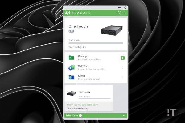 백업과 동기화 등을 편리하게 할 수 있는 씨게이트의 기본 제공 소프트웨어 '툴킷' / 권용만 기자