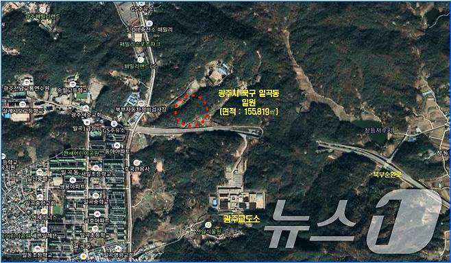 광주구치소 신축 부지.(조석호 광주시의원 제공. 재판매 및 DB 금지) ⓒ 뉴스1