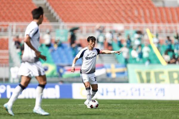 서울이랜드FC 주장 김오규. /사진=서울이랜드FC