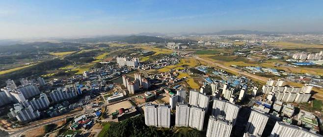경기 화성시 봉담읍 항공뷰. /네이버지도 캡처