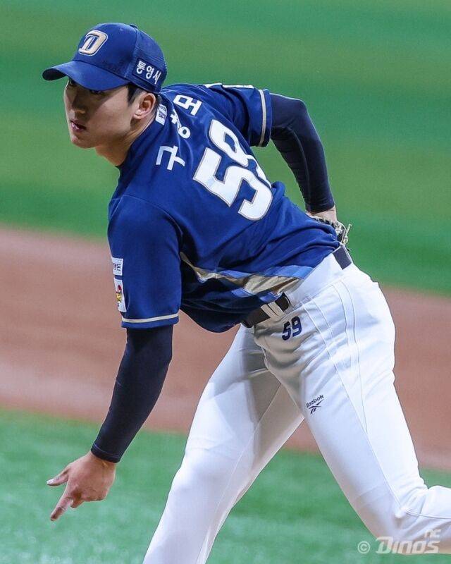 NC 구창모가 23일 서울 고척스카이돔에서 열린 키움 히어로즈전서 역투하고 있다./NC 다이노스 제공