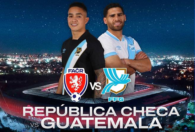 한국과의 2026 FIFA 북중미 월드컵 조별리그 1차전을 앞두고 피파랭킹 96위 과테말라와 최종 리허설을 갖는 체코 축구대표팀. /사진=과테말라축구협회 SNS 캡처