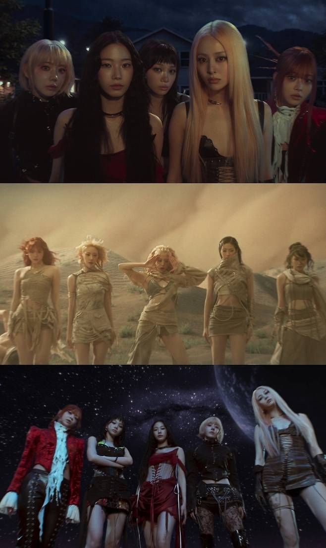 르세라핌. 사진l ‘CELEBRATION’ MV 갈무리