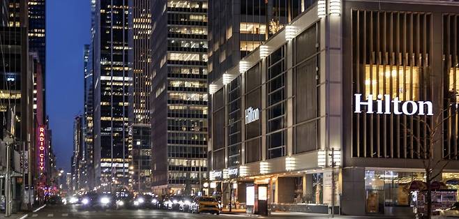 뉴욕 맨해튼 힐튼호텔 [호텔 홈페이지 캡처. 재판매 및 DB 금지]
