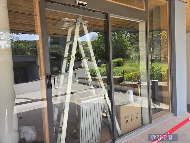 현재 출입구가 전면 통제된 대한박물관. 사진=신현보 기자