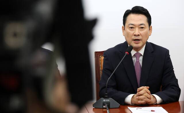 국민의힘 장동혁 대표. 연합뉴스