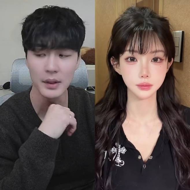 유튜버 말왕(왼쪽)이 모델 겸 인플루언서 김유경과 결혼을 발표했다./사진=말왕, 김유경 인스타그램