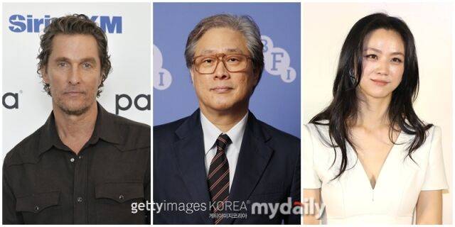 매튜 맥커너히, 박찬욱, 탕웨이./게티이미지코리아