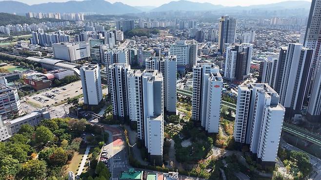 경기도 구리시 인창동 ‘e편한세상인창어반포레’ 단지 전경. [헤럴드경제DB]