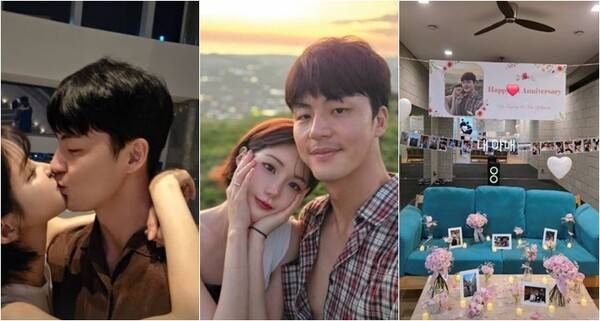 ▲ 결혼 소식을 알린 말왕과 김유경. 출처| 공식 SNS