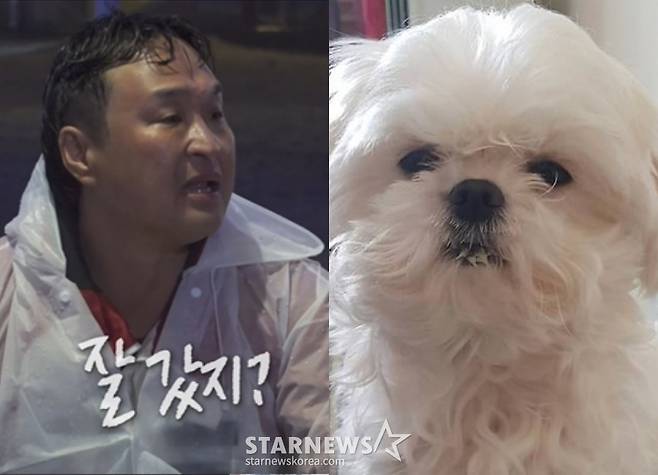 구성환, 꽃분이 /사진=MBC 방송화면, 구성환 인스타그램