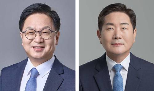 더불어민주당 오산시장 후보 경선에 오른 김민주 후보(왼쪽)와 조용호 후보. /후보자 측 제공
